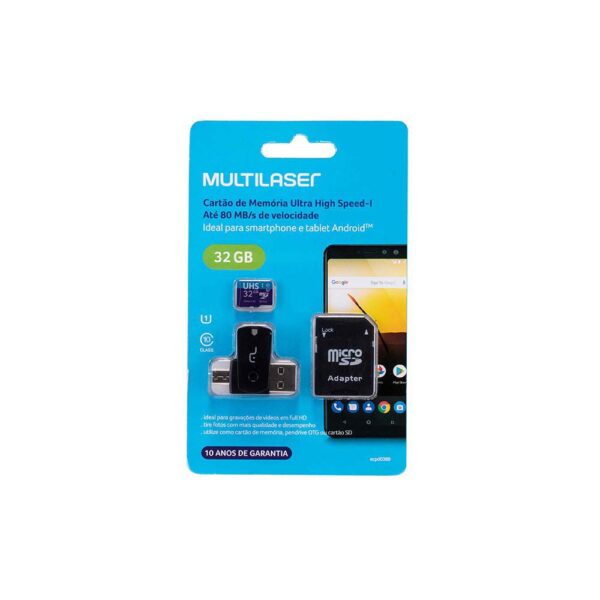 Cartão de Memória 32 GB Multilaser